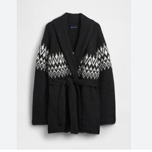 Gap Wool Blend Fair Isle Shawl Cardigan, NWOT, XS/S